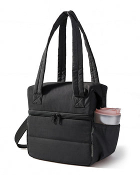 BAGSMART double-deck lunch bag for women keeps meals organized on the go.
