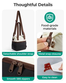 BAGSMART lunch bag in use during work or travel showcases versatile meal prep.