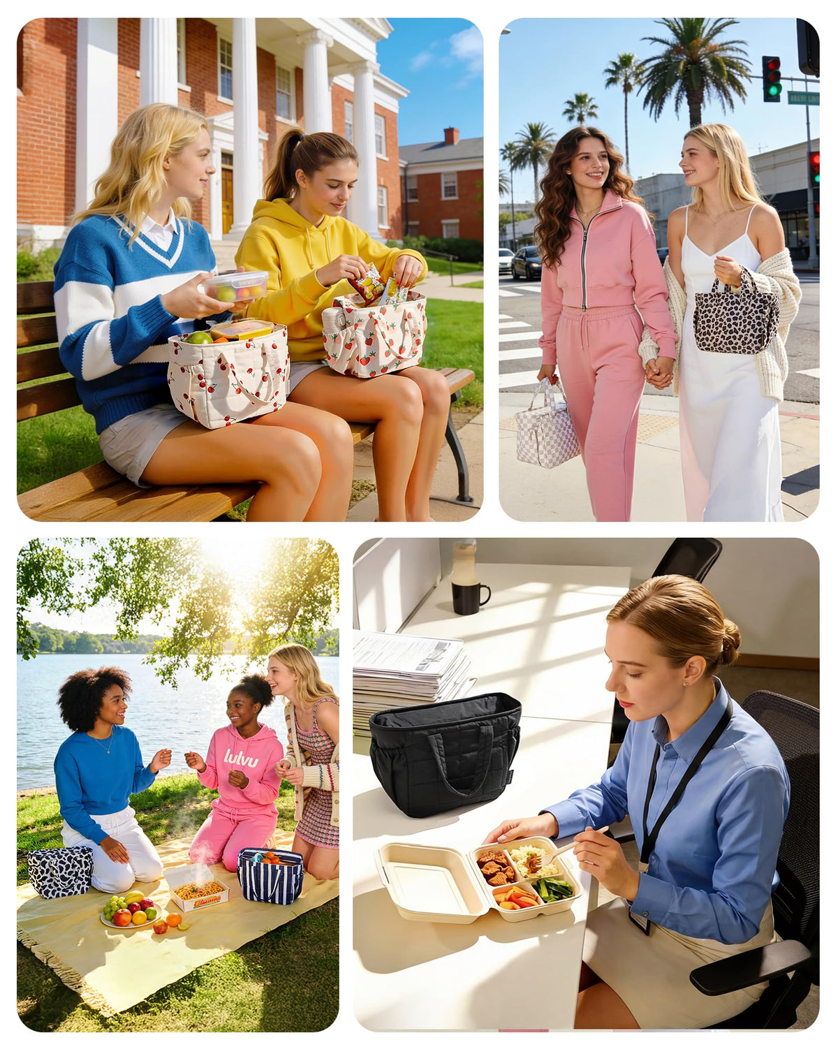 BAGSMART lunch bag shows leakproof, waterproof protection for on-the-go use.