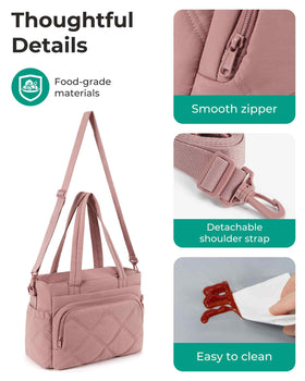 BAGSMART lunch bag is outdoor-ready for work, school, or travel.