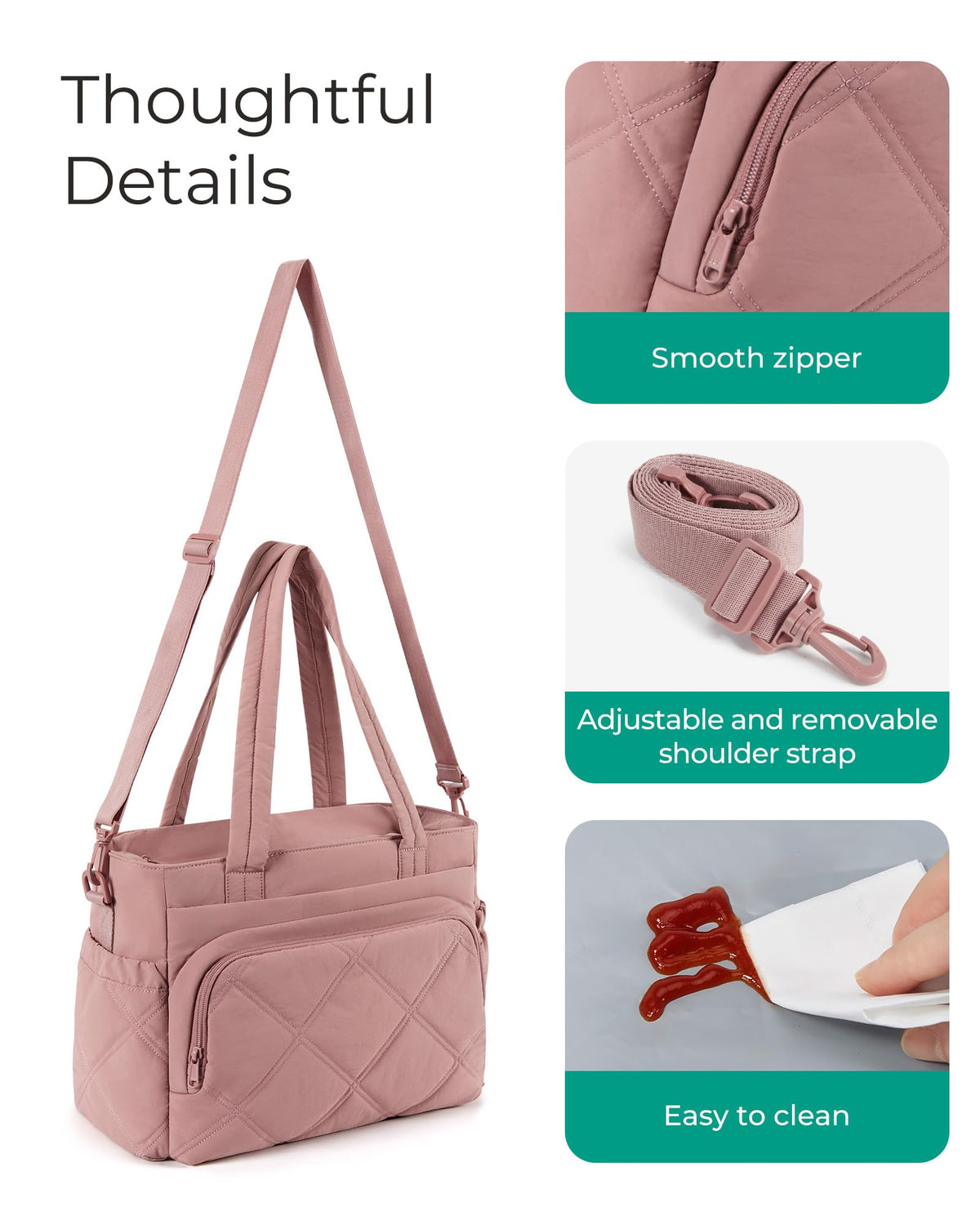 BAGSMART insulated lunch bag ideal for outdoor use and picnics.