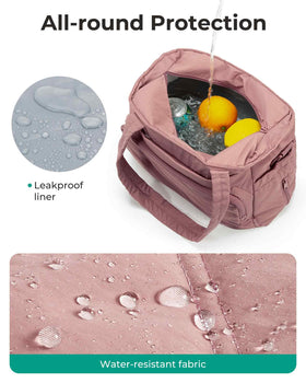 BAGSMART lunch bag sturdy handles support quick grab-and-go moments.
