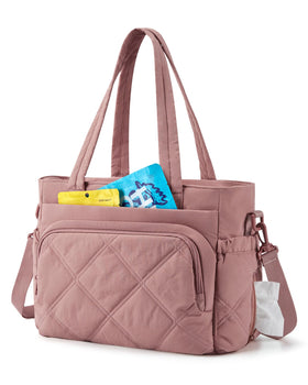 BAGSMART lunch bag for women with large insulated tote keeps meals fresh on commutes.