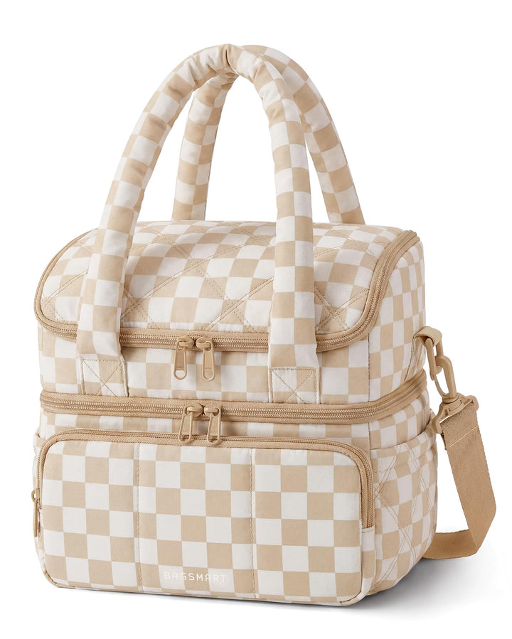 BAGSMART lunch bag women shows double-deck insulated design for organized meals.