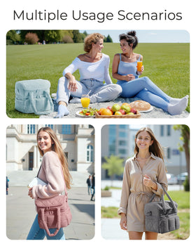 BAGSMART side pockets; extra space for water bottle or utensils.