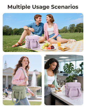 BAGSMART versatile lunch bag for work, travel, and picnics.