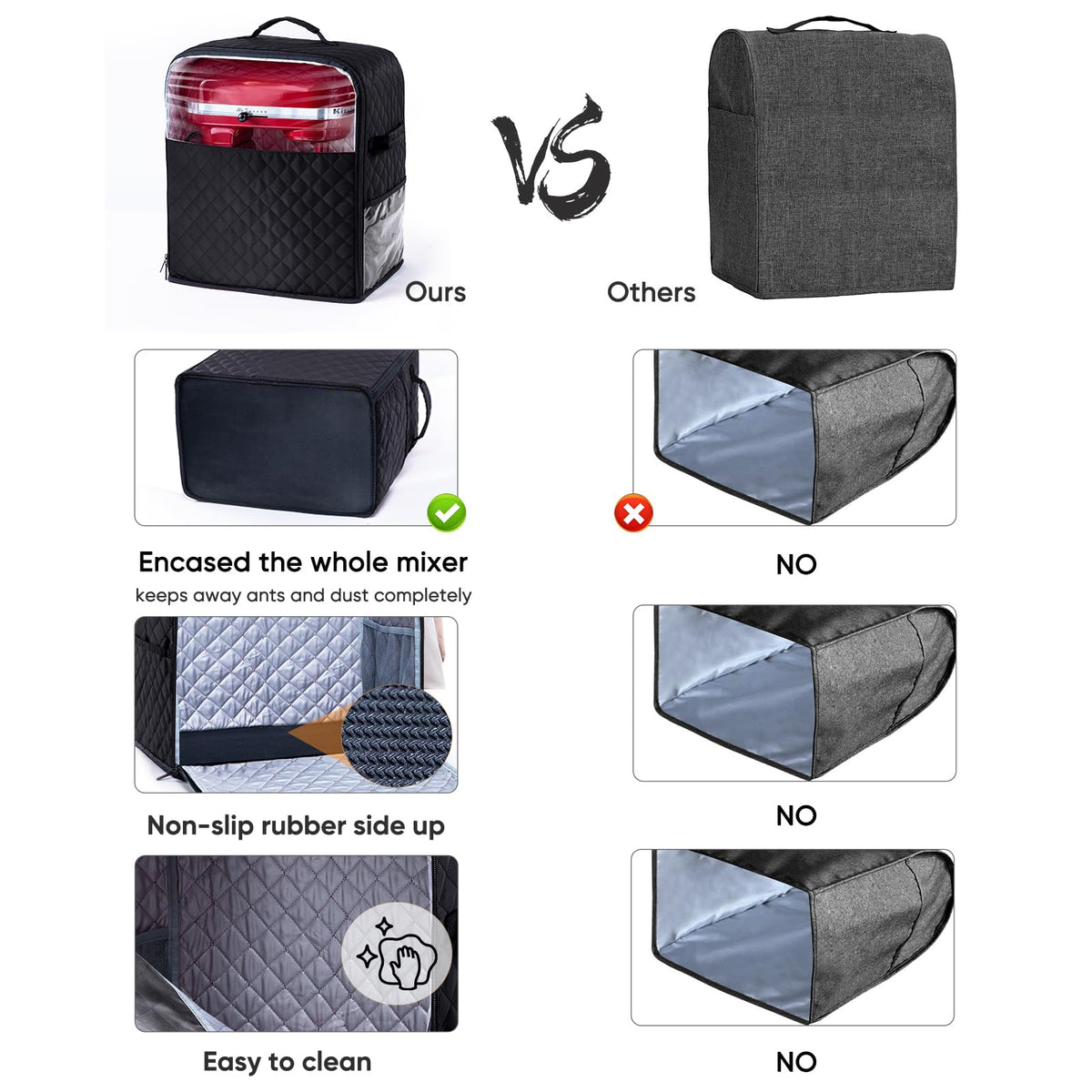 BAGSPRITE dust and insect protection for stored mixers.