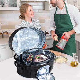 BAGSPRITE dual handles simplify carrying to potlucks, picnics, and gatherings