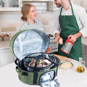 BAGSPRITE bag includes adjustable band to secure the pot during travel.