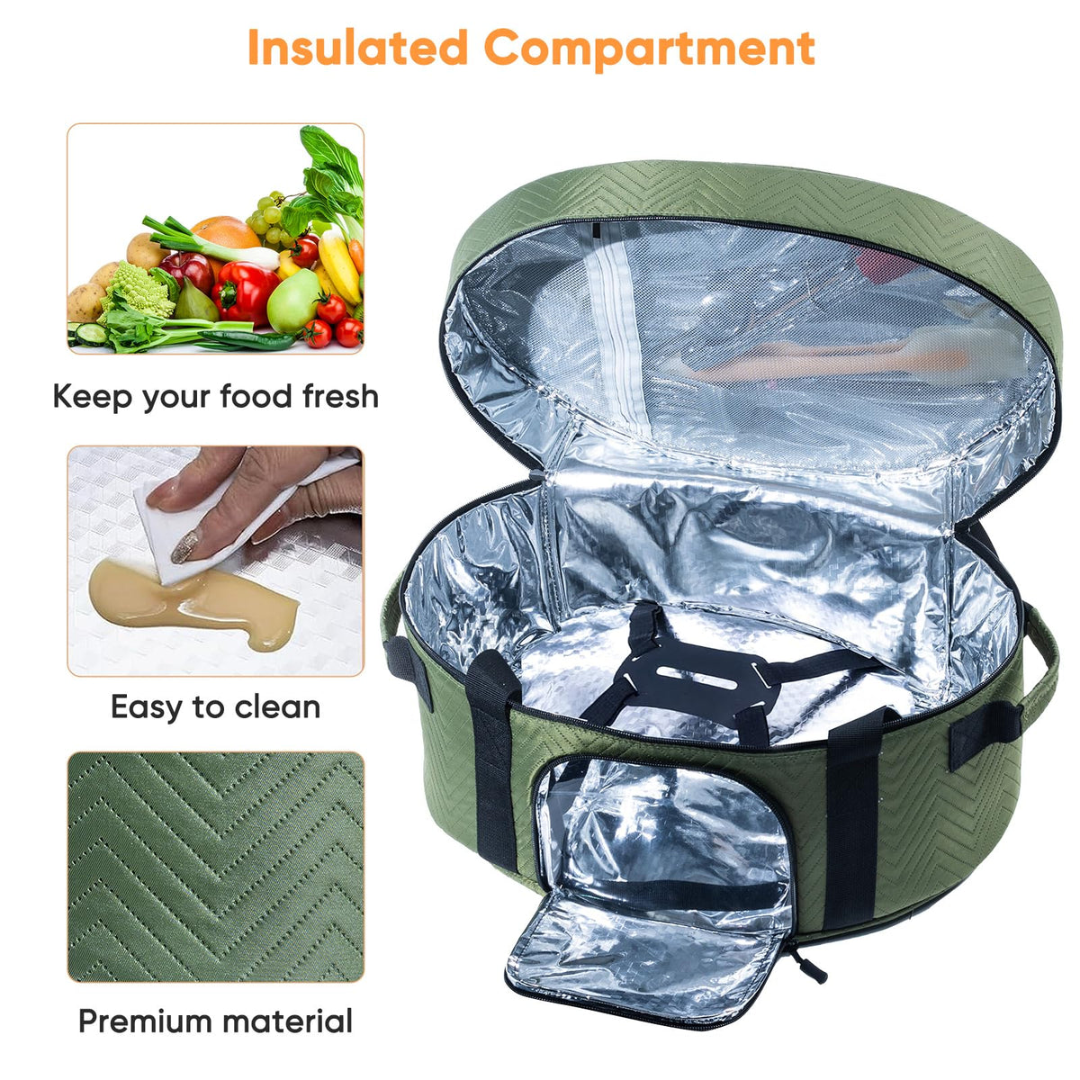 BAGSPRITE bag features dual handles for comfortable transport.
