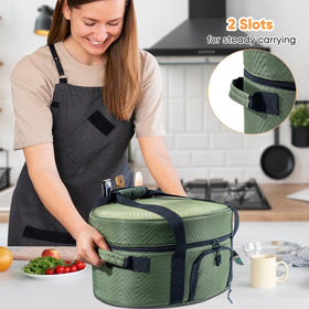 BAGSPRITE bag uses two-way zippers for quick loading and easy access.