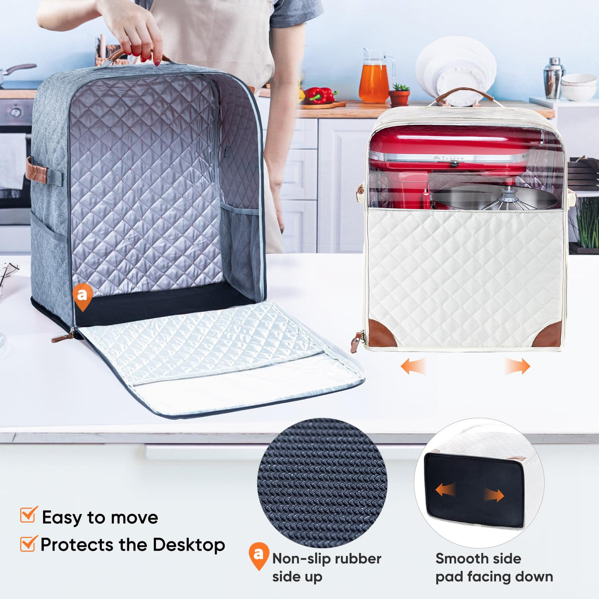 BAGSPRITE cover made of water-resistant nylon for durability and simple cleaning