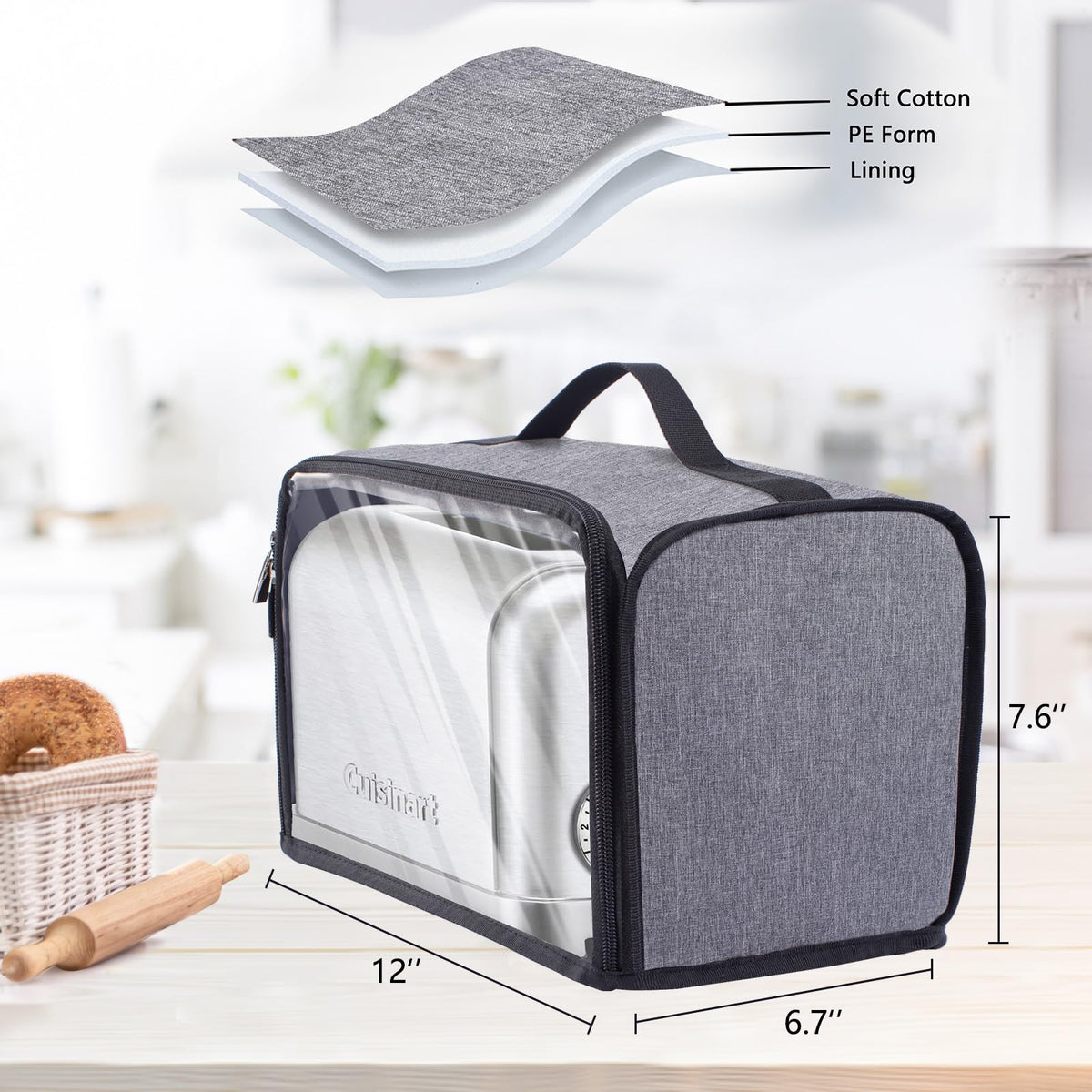 BAGSPRITE cover interior with water-resistant lining guards moisture