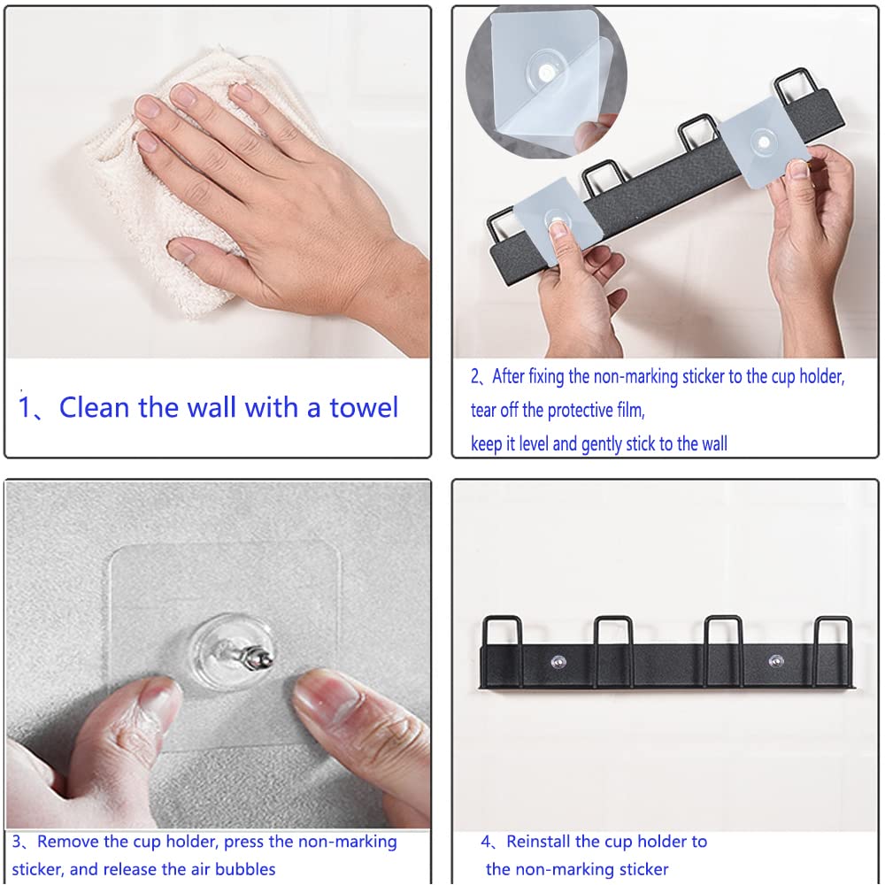 BAIEUEJO four-cup holder per unit keeps cups ventilated.