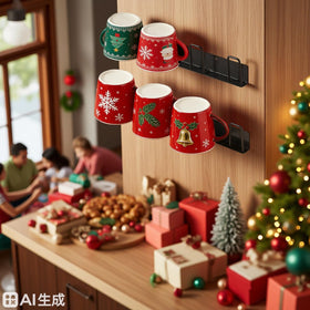 BAIEUEJO no-drill install sticks firmly to smooth surfaces.