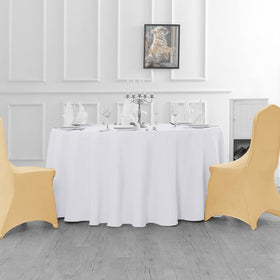 Bailarina multi-use round tablecloth 120in ideal for parties and weddings.