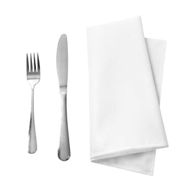 Bailarina napkins with hemmed edges add a refined table look.