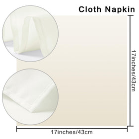 Washable polyester Bailarina napkins resist wrinkles and fading.