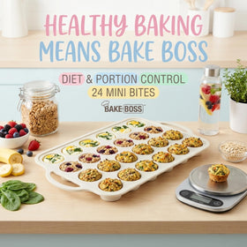 BAKE BOSS silicone muffin pan range complements busy weeknight baking routines.