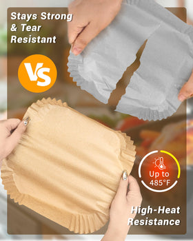 Bake Choice 8-inch square liners fit 5-8 qt air fryers