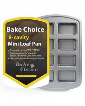 Bake Choice meatloaf lasagna cups mini pan suits portion-controlled meals.