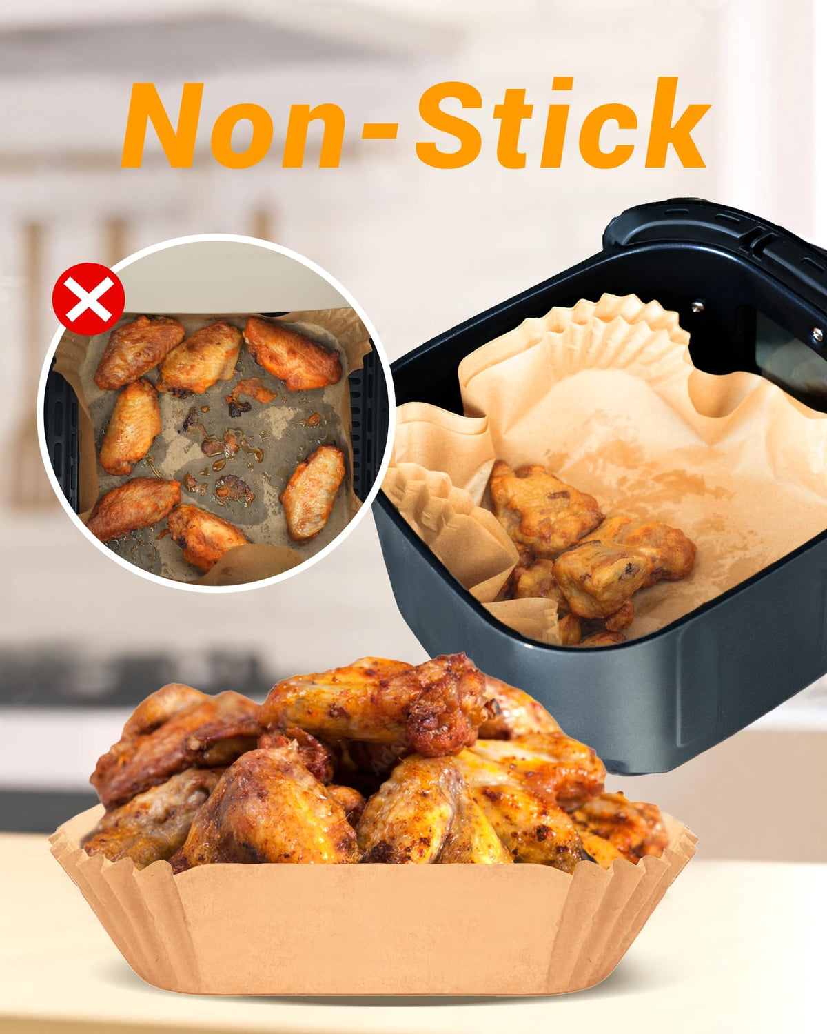 Bake Choice liners compatible with Ninja, Cosori, Instant Pot, and more