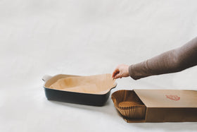 BakeBarn non-stick parchment is oven-safe and freezer-friendly.