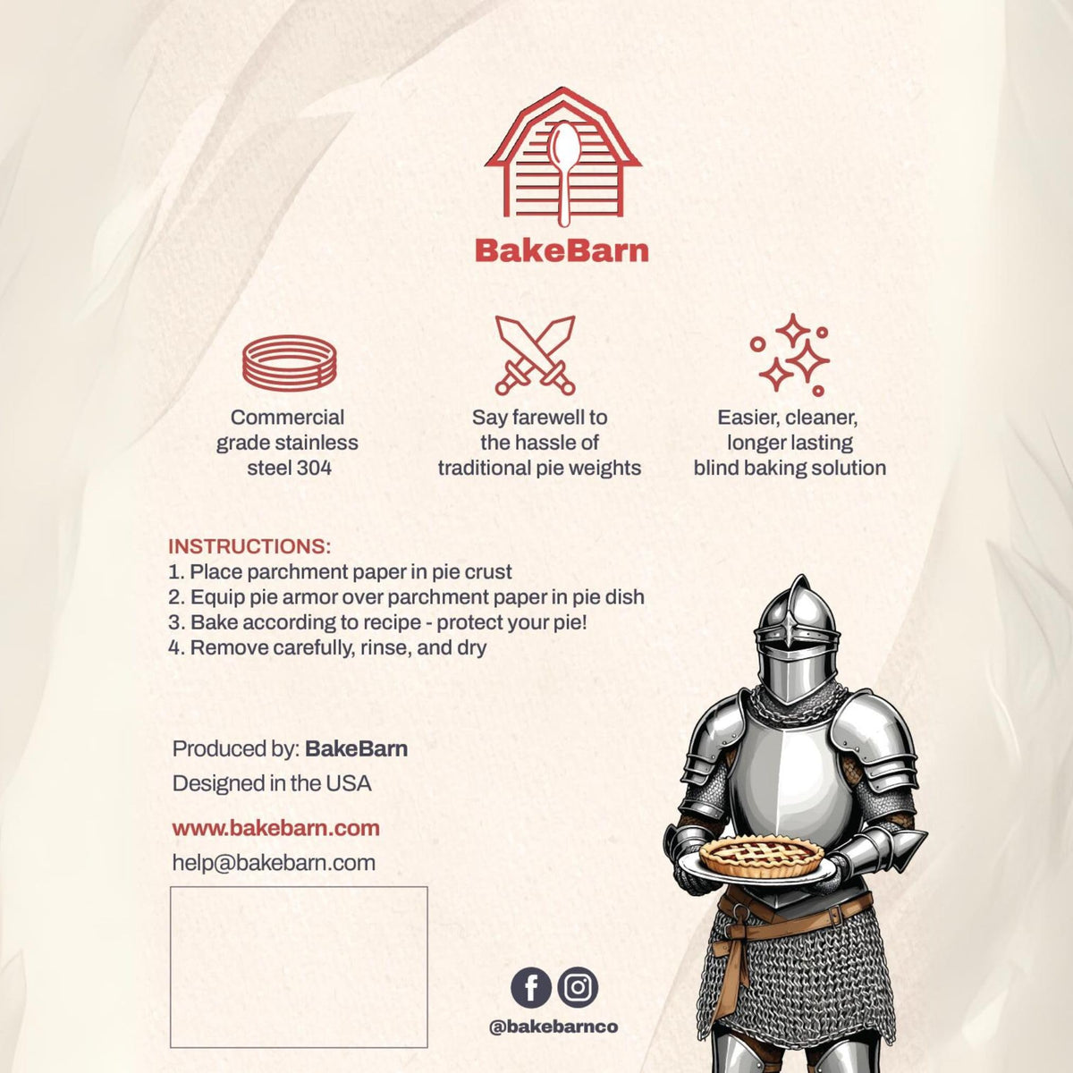 BakeBarn Pie Armor endures years of use with confidence.