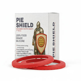 BakeBarn pie shield 7-11 inch adjustable fits pies for even crust protection