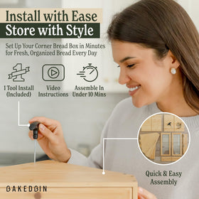 BakedBin patent-pending design adds a modern statement to your cabinetry.