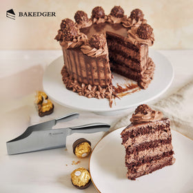 Bakedger cake knife slicer storage with covers keeps blades protected and compact.