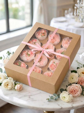 Bakepacker 13x10x3-5in box fits standard cupcakes