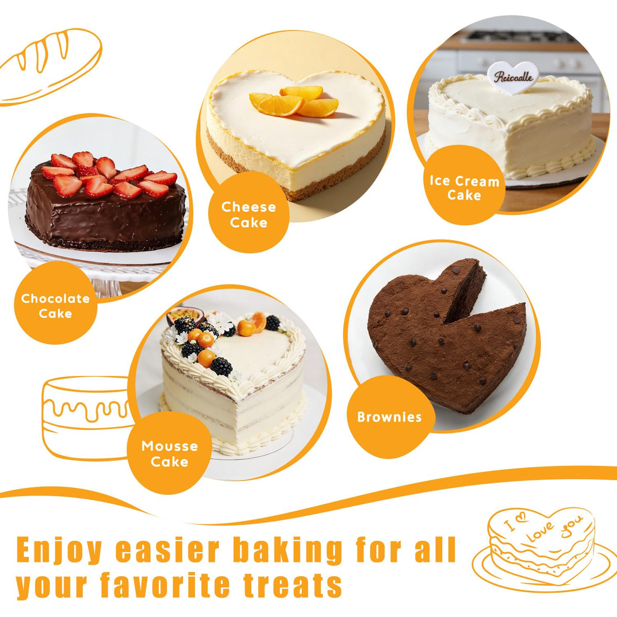 BakerChef easy-clean finish resists stains and odors for quick maintenance