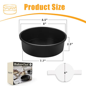 BakerChef nonstick coating close-up for easy cake release