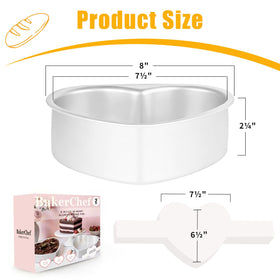 BakerChef smooth-release surface ensures clean removal of baked goods