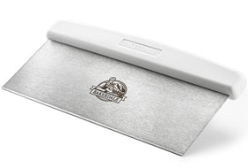 Bakerdale large bench scraper with dough focus for precise dough cutting in busy kitchens.