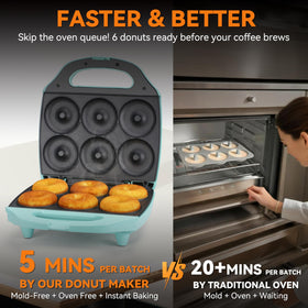 Baker's Friend 6x3-inch donut pan for snack-sized donuts.