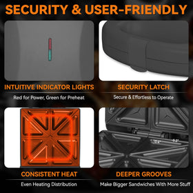 Baker's Friend non-stick coating eases release and quick cleanup.