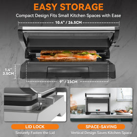 Baker's Friend compact design saves counter space in small kitchens.