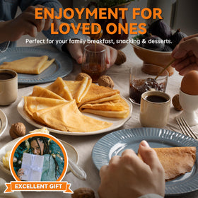 Baker's Friend family-friendly crepe maker for gatherings and meals.