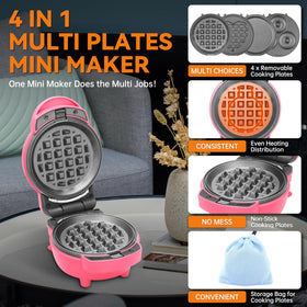 Baker's Friend mini donut maker creates bite-sized treats anytime.