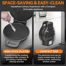 Baker's Friend nonstick plates shown for easy cleaning and cooking
