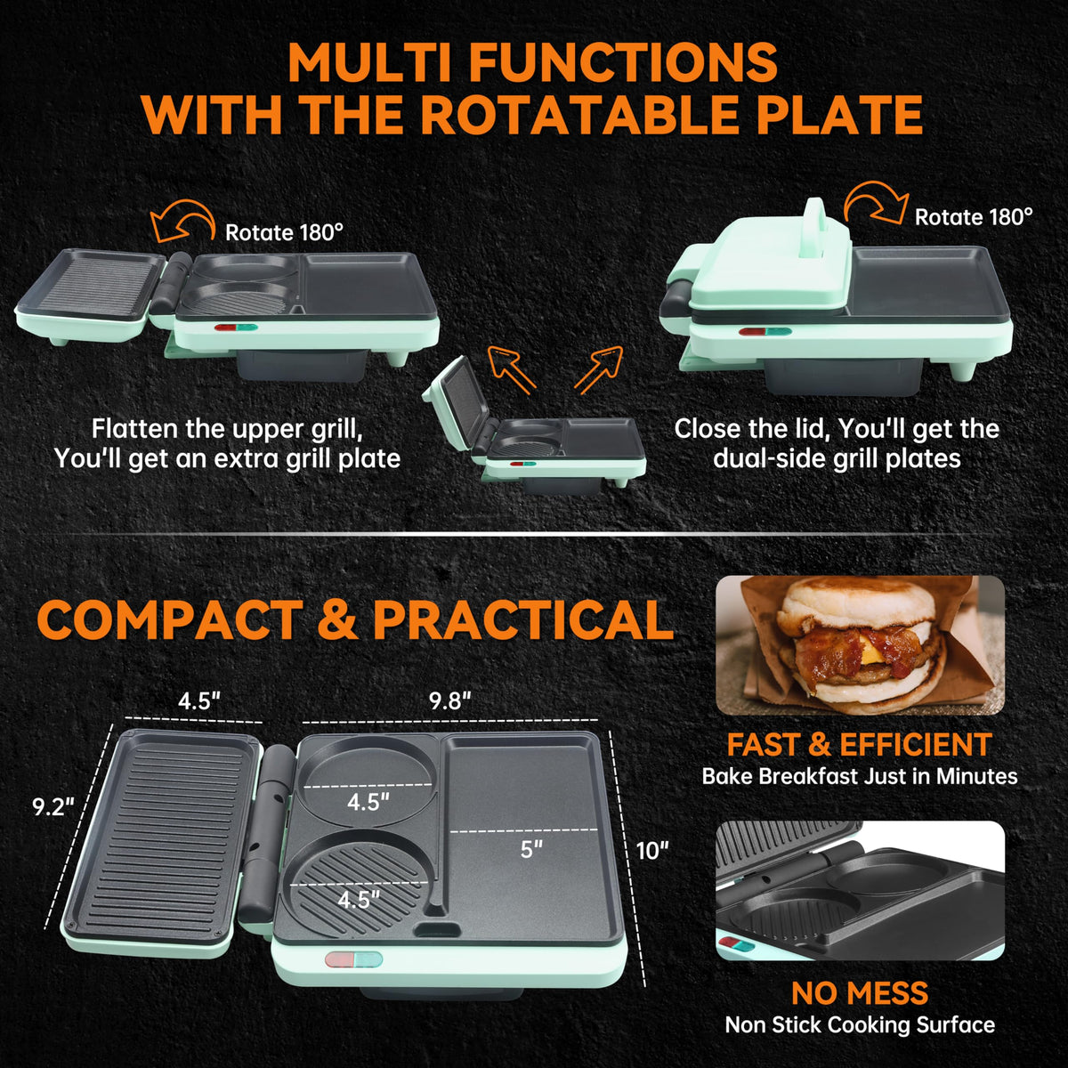 Baker's Friend nonstick surfaces for easy cleanup after cooking