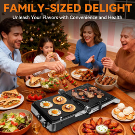 Baker's Friend Panini Press 180-degree open design for even coverage