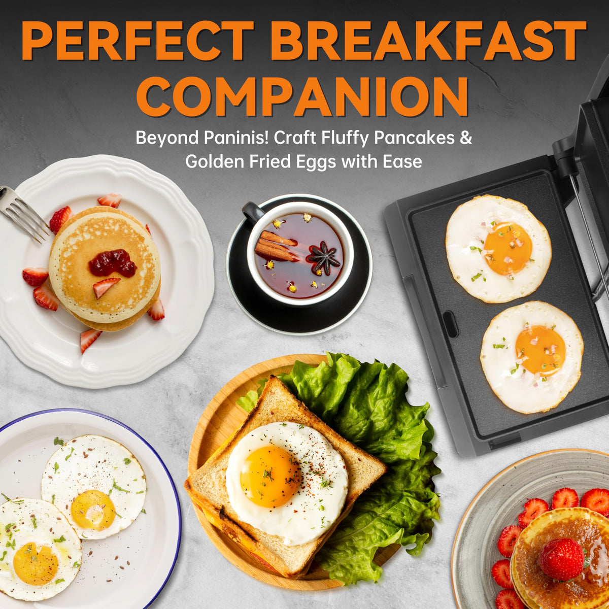 Baker's Friend panini press delivering even heat for uniformly toasted bread and fillings.