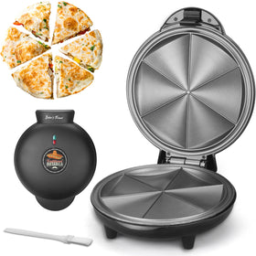Baker's Friend Quesadilla Maker top view showing compact design for quick meals