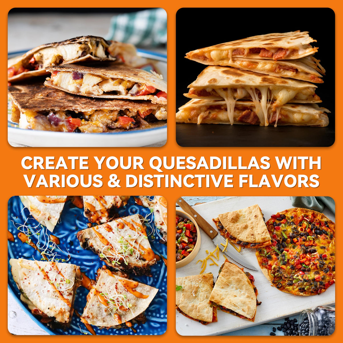 Baker's Friend Quesadilla Maker vertical storage saves kitchen space