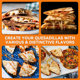 Baker's Friend Quesadilla Maker vertical storage saves kitchen space