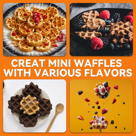 Baker's Friend versatile waffle maker supports sweet and savory batters.