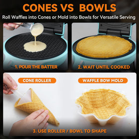 Baker's Friend cone roller attachment shaping a perfect cone at home